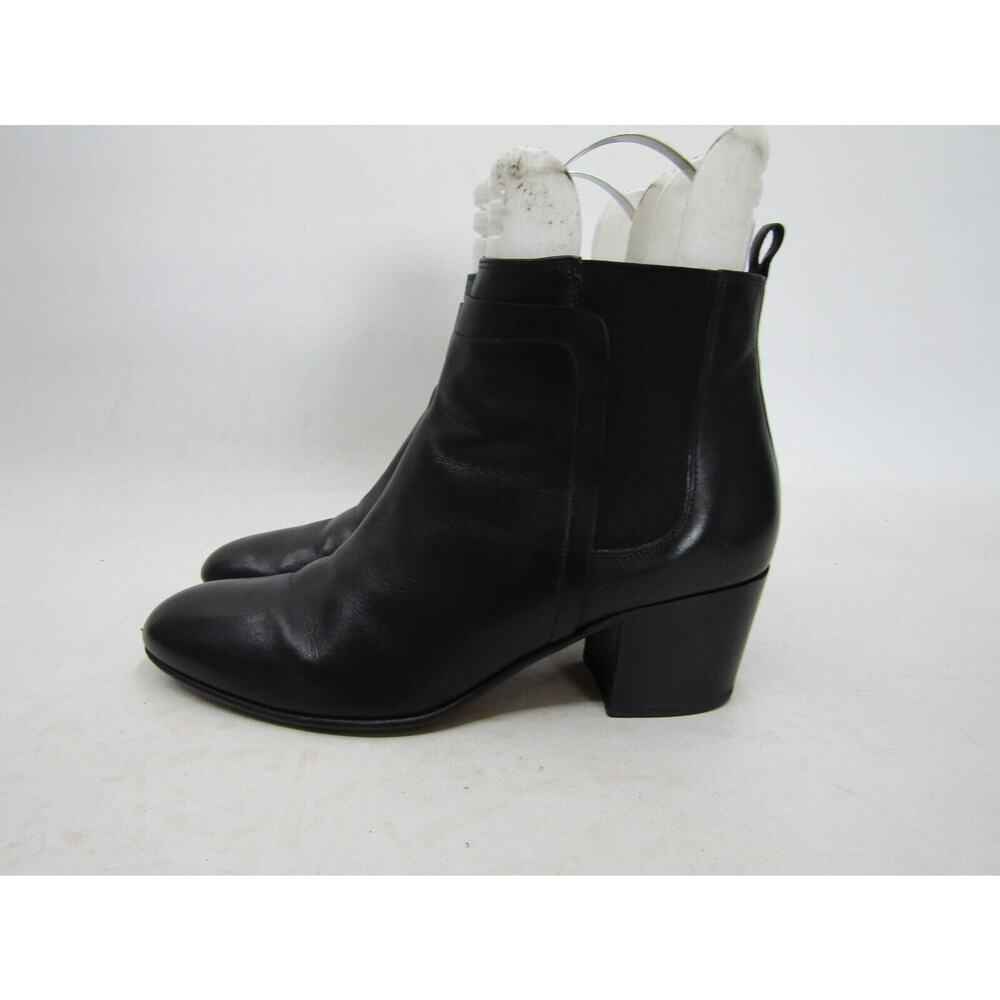 Vince Camuto Womens Size 9 M Black Leather Chelsea Ankle Fashion Boots Bootie